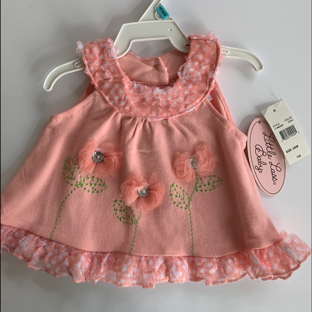 Little lass baby flower top